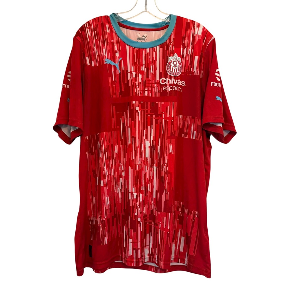 PUMA Red Chivas Esports Soccer Jersey‎ XXL Deportivo Guadalajara 22-24 Football